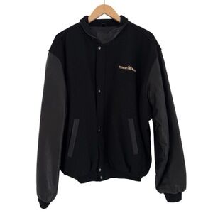 Golden Bear Melton Wool/Black Leather Classic Fit Jacket Petersen Aviation